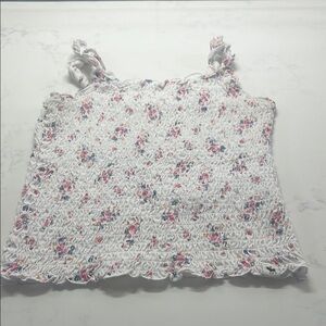 Abercrombie Kids Floral Smocked Tank Top